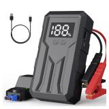 Jump Starter 4000A Peak, Portable Car Battery Jump Starter for 9L Gas 8L Diesel Engines, Power Pack with LED Flashlight, USB Quick Charge, Auto Battery Charger for Cars, Trucks, SUV, Gifts for Men