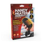 Handy Heater Hand Warmers Ultra - Rechargeable & Cordless with 3 Heat Settings - Portable, Battery Powered, Lightweight - Up To 7 Hours of Run Time Per Warmer - Cold Weather & Camping Hand Heater