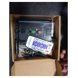 Replacement Solar Panel, Automatic Adjustable Solar String Light Control Box with Remote Control, Solar Lamp String Circuit Board (Output Boost 24V)