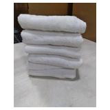 Luxury White Hand Towels - Soft 100% Turkish Cotton Highly Absorbent Hotel spa Bathroom Towel Collection 16x30 Inch Set of 6