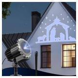 Brightown Christmas Nativity Scene Projector, Nativity LED Projector Lights Outdoor with Timer Remote, Christmas Waterproof Holy Projector for Outside Indoor Xmas Party Garden Yard Home Decoration