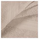 BOUTIQUO Cotton 2 Pack Oversized Bath Towel Set, Large Bath Towels 27x54, Ultra Soft, Absorbent, Compact, Quick Drying and Lightweight, Eco-Friendly and 100% Recyclable Towel Set - Tan