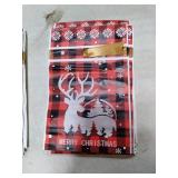 Shintop BULK Christmas Treat Bags with Drawstring, 5.9x9inch Buffalo Plaid Small Gift Bags Plastic Holiday Candy Pouches for Cookies Goodie Snacks Party Favors (Red & Green)