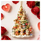 Valentines Day Gifts for Dog Lovers, 2026 Personalized 3D Dog Ornament, Romantic Valentines Pet Decor, 2-Side Printed Hanging Decoration for Home & Party Ideal Valentines Gift for Pet Owners