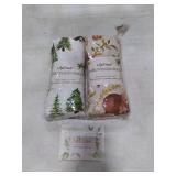 LifeTree Muslin Swaddle Blankets, Woodland Baby Swaddling Wrap Nursery Receiving Blanket for Boys & Girls Unisex, Soft 70% Viscose from Bamboo and 30% Cotton, Large 47 x 47 inches