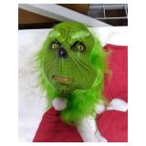 ZZXIAOJIE Green Costumes Kids Costume Long Sleeve Hooded Top and Pants Sets Green Monster Christmas Outfits