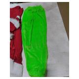 ZZXIAOJIE Green Costumes Kids Costume Long Sleeve Hooded Top and Pants Sets Green Monster Christmas Outfits