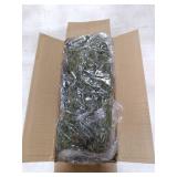 Artgar Christmas Cedar Garland, 6 Ft Realistic Pine Garland, Prelit Christmas Garland with 30 Warm Lights with 8 Light Modes for Mantels Stair Table Indoor Outdoor Winter Xmas Decor (White-Green)