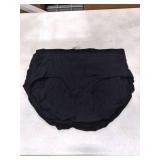MISSWHO Underwear Women Cotton Stretchy Soft Panties FULL Coverage Comfortable Black Briefs For Ladies 5 Packs 3X-Large