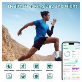 Zyee Syee Smart Ring for Women & Men, Fitness Tracker with Sleep Monitoring, Step Tracker, Blood Oxygen, Heart Rate, Air Gestures, No Subscription Fee, IP68 Waterproof for iOS & Android (Black,8)