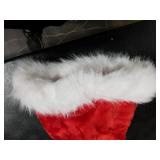 OGAJO Christmas Hat for Adults Santa Hats Unisex Red Velvet Extra Thicken Holiday Headwear Xmas Hat for Festive New Year Party (1pcs)