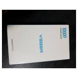 VEGER Portable Charger with Built-in AC Plug and Cables, All in One 10000mAh Ultra Slim Power Bank Travel Essentials, 15W Fast Charging Battery Pack Compatible with iPhone, Samsung, Android (Yellow)