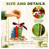 Surfboard Ornament Surfer Ornaments for Christmas Tree, Unique Surfing Ornament 2025 Gifts for Surfers, Surfing Christmas Ornament and Decor Gift Wood Acrylic 2 Layers Xmas Ornaments