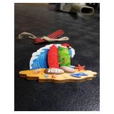 Surfboard Ornament Surfer Ornaments for Christmas Tree, Unique Surfing Ornament 2025 Gifts for Surfers, Surfing Christmas Ornament and Decor Gift Wood Acrylic 2 Layers Xmas Ornaments