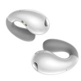Boytond Ultra Open Ear Earbuds - Ergonomic Clip-On Earbuds, Small Bone Conduction Over-The-Ear Headphones with Waterproof Design, Perfect Running Headphones for Sports and Fitness, Pearl White