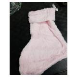 JOVITEC 2 Pieces 20 Inch Christmas Stockings Faux Fur Snowy Christmas Stockings Xmas Fireplace Hanging Stocking Candy Gift Bags for Holiday Decorations (Vivid,Pink)