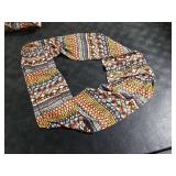 Unique Baby Toddler Girls 3 Piece Colorful Aztecan Thanksgiving Turkey Legging Set (7/XXL, Brown)