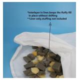 Dog Bed Stuff Sack Liner with Inter Layer Not Waterproof Liner Only 44 x 32 Inch