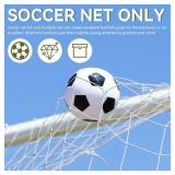 Soccer Goal Net, Sports Soccer Replacement Goal Nets Football Net Soccer Netting for Backyard Games and Training for Adults and Youth Soccer Practice(6X4FT)