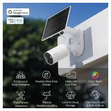 Tapo SolarCam 1080p Outdoor Wireless Security Camera - Battery Power with Solar, Person Detection, Subscription-Free Local Storage or Optional Cloud, Works with Alexa & Google Assistant, C402 KIT