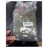 Chyhomenyc Bennet 2-Panel Olive Green Kitchen Curtains - 36 Inch Length, Faux Linen Textured Small Cafe Style, Light Filtering Short Window Curtains for Bathroom, Basement - 30x36 Inch