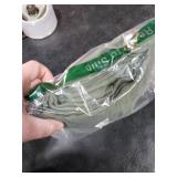 Chyhomenyc Bennet 2-Panel Olive Green Kitchen Curtains - 36 Inch Length, Faux Linen Textured Small Cafe Style, Light Filtering Short Window Curtains for Bathroom, Basement - 30x36 Inch