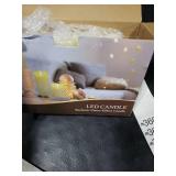 5plots Rechargeable Flameless Candles, Battery Operated LED Candles, Electric Candles with Remote and Timers, Wax-Like Plastic, Ivory, 3Pack, 3 x 45 6, for Home Decor