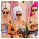 COZYART Hot Pink Bath Towel Set, Turkish Cotton Hotel Large Towel Bulk for Bathroom, Thick Bathroom Sets of 6 with 2 Bath Towels, 2 Hand Towels, 2 Washcloths, 650 GSM