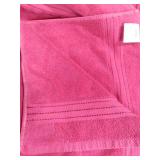 COZYART Hot Pink Bath Towel Set, Turkish Cotton Hotel Large Towel Bulk for Bathroom, Thick Bathroom Sets of 6 with 2 Bath Towels, 2 Hand Towels, 2 Washcloths, 650 GSM