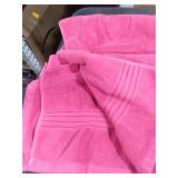 COZYART Hot Pink Bath Towel Set, Turkish Cotton Hotel Large Towel Bulk for Bathroom, Thick Bathroom Sets of 6 with 2 Bath Towels, 2 Hand Towels, 2 Washcloths, 650 GSM