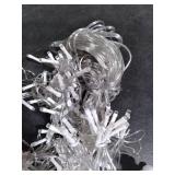 Brightown Snowflake Christmas Lights,20Ft 228 LED Icicle Lights for Outside with 24 Drops, Connectable Curtain String Lights for Indoor Outdoor House Eaves Window Porch Tree, Pure White