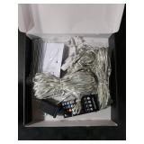 Outdoor Christmas Star String Lights, 16.4Feet 317LED Smart RGB Waterfall Tree String Light with APP Remote Control, DIY Timer Music Sync Shooting Star Lights for Indoor Outdoor Garden Decoration