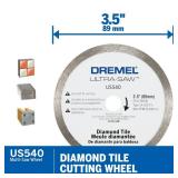 Dremel US540-01 Ultra-Saw 3.5-Inch Tile Diamond Blade, White