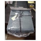 EverGrace Luxury Pearl Velvet Quilt Set Queen Size 3 Pieces, Soft Paisley-Stitch Velvet Comforter Set with Pillow Shams, Lightweight Bedspread Coverlet Bedding Set, Stormy Blue