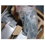 HUANUO Dual Monitor Stand - Full Adjustable Monitor Desk Mount Swivel Vesa Bracket with C Clamp, Grommet Mounting Base for 13 to 32 Inch Computer Screens - Each Arm Holds 4.4 to 19.8lbs - White