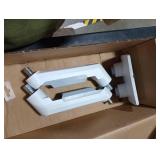 HUANUO Dual Monitor Stand - Full Adjustable Monitor Desk Mount Swivel Vesa Bracket with C Clamp, Grommet Mounting Base for 13 to 32 Inch Computer Screens - Each Arm Holds 4.4 to 19.8lbs - White