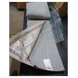 Hallway Washable Runner Rug - 3x10 Kitchen Rugs Entryway Rug Runner Vintage Soft Floor Mat Non Slip Indoor Farmhouse Carpet for Bathroom Living Room Bedroom (3 X 10, Beige)