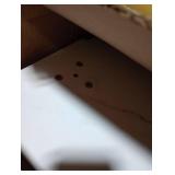 YATINEY L Shaped Glod Coat Rack, Metal Coat Tree, Modern Clothes Rack with 3 Hooks and Thickened Base, Floor Standing Coat Hanger Stand, for Entryway, Living Room, Cloakroom, Gold and White YM01DWY1