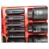 DISEN 19 Pcs 1/2 SAE Impact Socket Set, Deep Sockets 3/8- 1-1/2, 6-Point Cr-V & Alloy Steel, 1/2 Inches Drive Impact Socket Set,Rugged Construction, Enhanced Storage Case