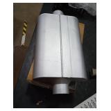 Floshine Universal Mufflers Dual Chamber 2.5 inlet (ID) 2.5 outlet (ID) overall 17 Performance Automotive Muffler Exhaust FH8C25C25