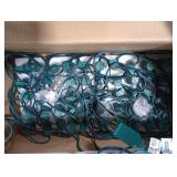 C9 Clear Christmas String Lights, 100 Feet Waterproof Vintage Christmas Tree Lights, Outdoor Roofline String Lights with 100 Clear Bulbs for Patio Garden Holiday Indoor Home Decoration, Green Wire