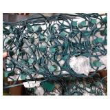 C9 Clear Christmas String Lights, 100 Feet Waterproof Vintage Christmas Tree Lights, Outdoor Roofline String Lights with 100 Clear Bulbs for Patio Garden Holiday Indoor Home Decoration, Green Wire