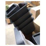 HANIHUA Adjustable Bed Risers 10 inch Heavy Duty (Set of 4), Oversized Furniture Risers 6 inch, 8 inch, Black Bed Lifts Risers for Table, Sofa, Desk, Bed Frame Risers Supports Up to 6,000 Lbs