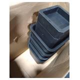 HANIHUA Adjustable Bed Risers 10 inch Heavy Duty (Set of 4), Oversized Furniture Risers 6 inch, 8 inch, Black Bed Lifts Risers for Table, Sofa, Desk, Bed Frame Risers Supports Up to 6,000 Lbs