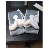 Split Electric Foot Warmer, Quick Heating Pad for Feet, 6-Level Heated Slippers for Men Women, Soft Heated Boots, Feet Warmer with Detachable Washable Liner for Home