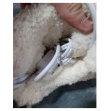 Split Electric Foot Warmer, Quick Heating Pad for Feet, 6-Level Heated Slippers for Men Women, Soft Heated Boots, Feet Warmer with Detachable Washable Liner for Home