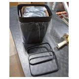 Vanpopubs 2 Pack 2.7 Gal Bathroom Trash Can with Lid, Automatic Trash Can Small Smart Garbage Can Touchless, Slim Motion Sensor Waterproof Plastic Trash Bins for Bedroom Office Kitchen Toilet Black