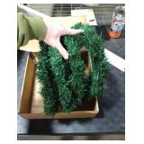 Christmas Wreaths for Front Door Outside, Wreaths for Christmas Decorations,12 Canadian Artificial Pine Christmas Wreath for Christmas Day Party,Unlit Wreaths for All Seasons (4, Green 12)