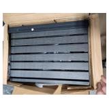 VASAGLE Laundry Hamper, Laundry Basket, Laundry Sorter with a Pull-Out and Removable Bag, Shelf, Metal Frame, 12.4 Gallons (47 L), 16.5 x 11 x 29.5 Inches, Slate Gray and Charcoal Gray UBLH001G01