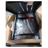 VASAGLE Laundry Hamper, Laundry Basket, Laundry Sorter with a Pull-Out and Removable Bag, Shelf, Metal Frame, 12.4 Gallons (47 L), 16.5 x 11 x 29.5 Inches, Slate Gray and Charcoal Gray UBLH001G01